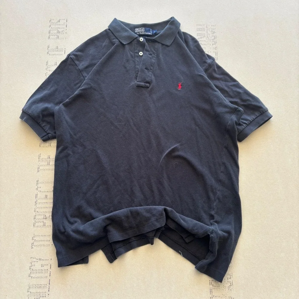 Vintage Polo Ralph Lauren Polo Shirt Navy Blue